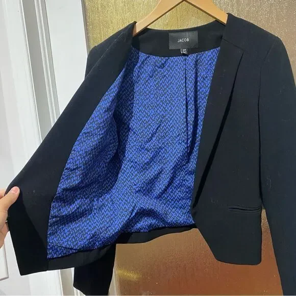 Jacob Cropped Open Blazer - Picture 2 of 4